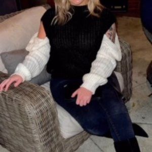 Women's large SHEIN open shoulder sweater